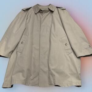 STAFFORD Men’s 46 REG Khaki All Seasons Trench Coat